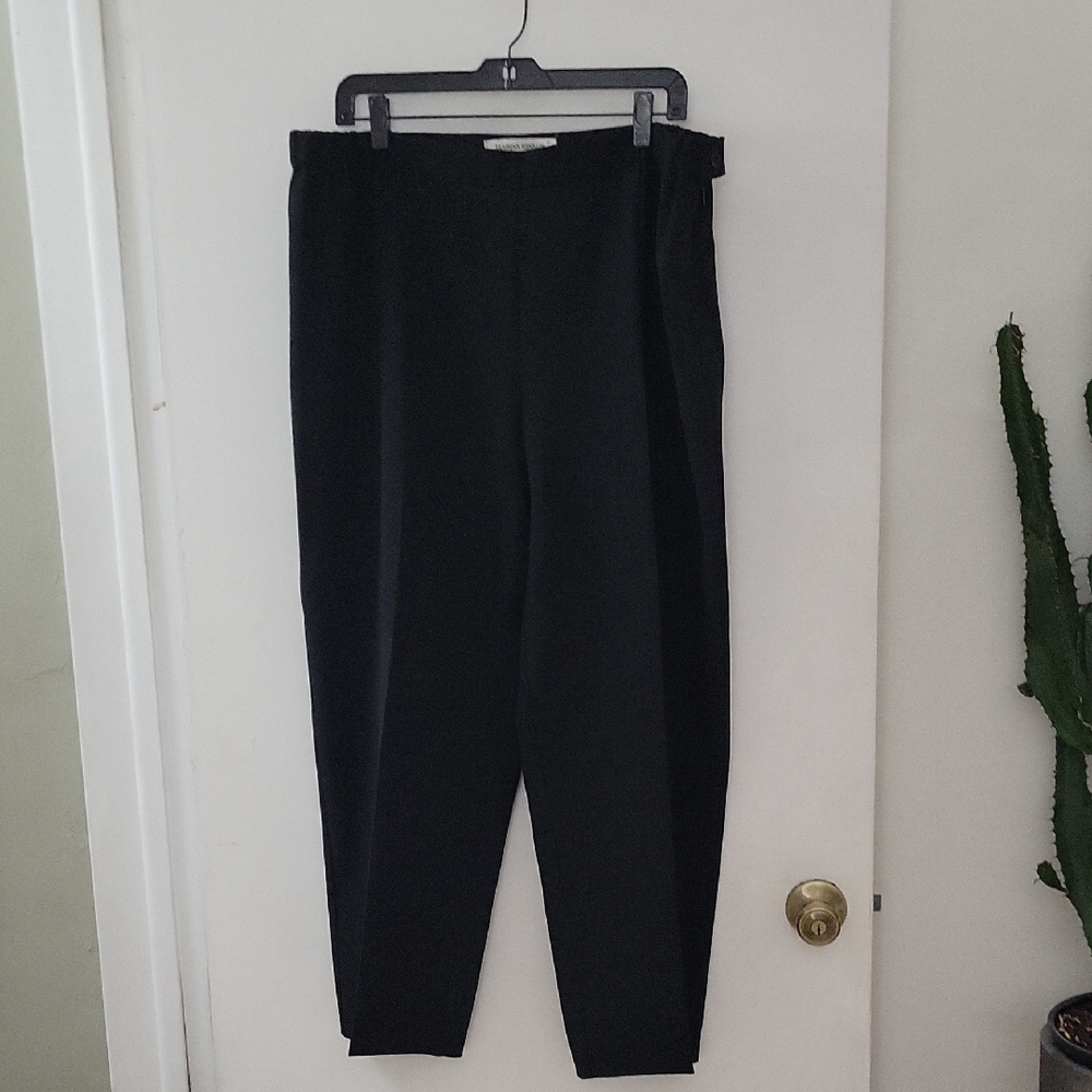 Marina Rinaldi Elegant Black Dress Pants Sz 18